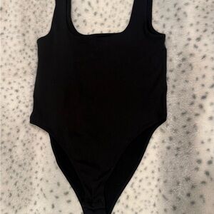 a new day Black Scoop Neck Bodysuit